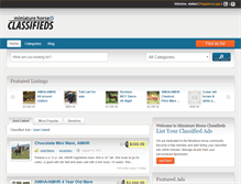 Tablet Screenshot of miniaturehorseclassifieds.com